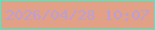 文字の大きさ：5、枠の色：31f5cb、背景の色：e2a086、文字の色：b99fd4 無料ブログパーツのブログ時計