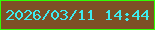 文字の大きさ：3、枠の色：31fe05、背景の色：7d5026、文字の色：3decf0 無料ブログパーツのブログ時計