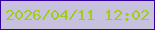 文字の大きさ：4、枠の色：32019f、背景の色：c7c1de、文字の色：a0cb1a 無料ブログパーツのブログ時計