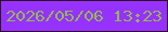 文字の大きさ：2、枠の色：32081c、背景の色：9632ff、文字の色：94b655 無料ブログパーツのブログ時計