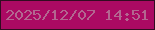 文字の大きさ：5、枠の色：320c21、背景の色：ab0a63、文字の色：b36790 無料ブログパーツのブログ時計
