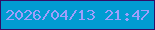 文字の大きさ：4、枠の色：320e66、背景の色：019cd2、文字の色：9e9efb 無料ブログパーツのブログ時計