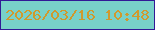 文字の大きさ：4、枠の色：321996、背景の色：78d1c9、文字の色：d0992d 無料ブログパーツのブログ時計