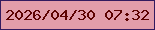 文字の大きさ：4、枠の色：321a5f、背景の色：e29daa、文字の色：5d0201 無料ブログパーツのブログ時計