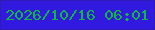 文字の大きさ：1、枠の色：321ab5、背景の色：3219df、文字の色：0dba39 無料ブログパーツのブログ時計