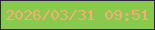 文字の大きさ：2、枠の色：32203f、背景の色：89c94e、文字の色：f5ae74 無料ブログパーツのブログ時計