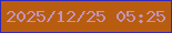 文字の大きさ：5、枠の色：3228b8、背景の色：b85d10、文字の色：c293bc 無料ブログパーツのブログ時計