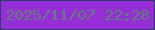 文字の大きさ：5、枠の色：32386e、背景の色：952ed6、文字の色：627f79 無料ブログパーツのブログ時計