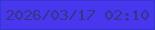 文字の大きさ：4、枠の色：3238cf、背景の色：4937f0、文字の色：333585 無料ブログパーツのブログ時計