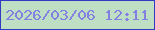 文字の大きさ：4、枠の色：323ac3、背景の色：bfdfc4、文字の色：8380e2 無料ブログパーツのブログ時計