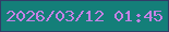 文字の大きさ：2、枠の色：323c67、背景の色：147f79、文字の色：c582e5 無料ブログパーツのブログ時計
