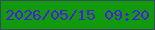 文字の大きさ：3、枠の色：324d5b、背景の色：109a0c、文字の色：4c1ae3 無料ブログパーツのブログ時計