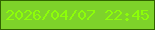 文字の大きさ：3、枠の色：326300、背景の色：7ed32a、文字の色：8dfe09 無料ブログパーツのブログ時計
