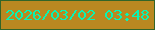 文字の大きさ：3、枠の色：326528、背景の色：b98821、文字の色：07f4b5 無料ブログパーツのブログ時計