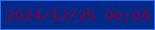 文字の大きさ：4、枠の色：326af3、背景の色：032988、文字の色：7b0339 無料ブログパーツのブログ時計