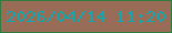 文字の大きさ：4、枠の色：327c3f、背景の色：986c56、文字の色：15a5aa 無料ブログパーツのブログ時計