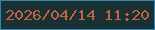文字の大きさ：4、枠の色：3286b1、背景の色：193132、文字の色：bc6445 無料ブログパーツのブログ時計