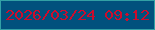 文字の大きさ：1、枠の色：32a1a5、背景の色：01517d、文字の色：cd0c2c 無料ブログパーツのブログ時計
