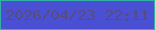 文字の大きさ：2、枠の色：32b0a3、背景の色：4950d4、文字の色：564c7e 無料ブログパーツのブログ時計