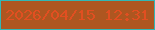 文字の大きさ：2、枠の色：32b7b4、背景の色：ae5620、文字の色：e14f21 無料ブログパーツのブログ時計