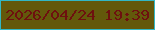 文字の大きさ：2、枠の色：32b7c5、背景の色：63580b、文字の色：6e100f 無料ブログパーツのブログ時計
