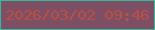 文字の大きさ：4、枠の色：32bb98、背景の色：7e4f64、文字の色：b95044 無料ブログパーツのブログ時計