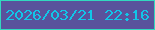 文字の大きさ：5、枠の色：32d8bf、背景の色：59529c、文字の色：11c6e8 無料ブログパーツのブログ時計
