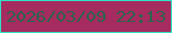 文字の大きさ：1、枠の色：32e1c5、背景の色：a62c5f、文字の色：2d624d 無料ブログパーツのブログ時計