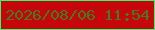 文字の大きさ：1、枠の色：32fc6e、背景の色：c7060c、文字の色：417b22 無料ブログパーツのブログ時計