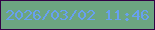 文字の大きさ：4、枠の色：330145、背景の色：6ca581、文字の色：67a0f0 無料ブログパーツのブログ時計