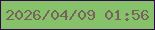 文字の大きさ：3、枠の色：33054d、背景の色：85c26a、文字の色：79615e 無料ブログパーツのブログ時計