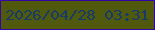 文字の大きさ：2、枠の色：3305a6、背景の色：515a0c、文字の色：173b69 無料ブログパーツのブログ時計