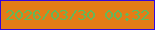 文字の大きさ：1、枠の色：3306dd、背景の色：e37c17、文字の色：63b859 無料ブログパーツのブログ時計