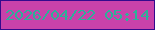 文字の大きさ：1、枠の色：330a8d、背景の色：c842aa、文字の色：2db098 無料ブログパーツのブログ時計