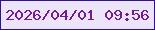 文字の大きさ：5、枠の色：330e96、背景の色：ece4f9、文字の色：761a93 無料ブログパーツのブログ時計