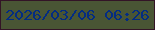 文字の大きさ：4、枠の色：331426、背景の色：495534、文字の色：032c82 無料ブログパーツのブログ時計