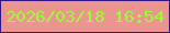 文字の大きさ：5、枠の色：331481、背景の色：ea968e、文字の色：9ffa3b 無料ブログパーツのブログ時計