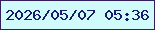 文字の大きさ：3、枠の色：331f5c、背景の色：d1fafb、文字の色：1b1b6b 無料ブログパーツのブログ時計