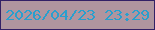 文字の大きさ：2、枠の色：332066、背景の色：b0959f、文字の色：299fce 無料ブログパーツのブログ時計