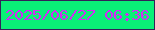 文字の大きさ：4、枠の色：332258、背景の色：0af077、文字の色：d22cf3 無料ブログパーツのブログ時計