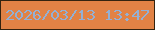 文字の大きさ：5、枠の色：33230f、背景の色：e18245、文字の色：93b0d5 無料ブログパーツのブログ時計