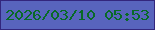 文字の大きさ：3、枠の色：33267d、背景の色：5864bd、文字の色：086a26 無料ブログパーツのブログ時計