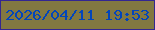 文字の大きさ：1、枠の色：332691、背景の色：827841、文字の色：0245bb 無料ブログパーツのブログ時計