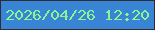 文字の大きさ：1、枠の色：332b31、背景の色：3884d5、文字の色：8ef391 無料ブログパーツのブログ時計