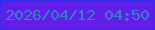 文字の大きさ：2、枠の色：332be6、背景の色：631de9、文字の色：2f84c5 無料ブログパーツのブログ時計
