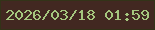 文字の大きさ：3、枠の色：333318、背景の色：422821、文字の色：a5c77e 無料ブログパーツのブログ時計