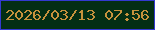 文字の大きさ：1、枠の色：3339d0、背景の色：032e14、文字の色：c6923d 無料ブログパーツのブログ時計