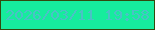 文字の大きさ：1、枠の色：33490d、背景の色：16ec9d、文字の色：4ac2c6 無料ブログパーツのブログ時計