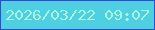 文字の大きさ：3、枠の色：334cce、背景の色：4fd0e2、文字の色：a8f4de 無料ブログパーツのブログ時計
