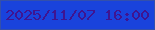 文字の大きさ：4、枠の色：3350ab、背景の色：1943dc、文字の色：3f1491 無料ブログパーツのブログ時計